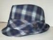 Fedora Washed Plaid Blue