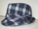 Fedora Washed Plaid Blue