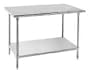 Advance Tabco 16-Gauge Stainless Steel Top - Flat Top w/ Undershelf - Model MS-303