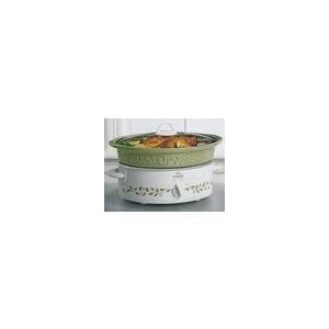 Rival SCE500WM 5-Qt Embossed Stoneware Crock-Pot Slow Cooker by Rival