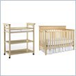 Graco Lauren 4-in-1 Convertible Baby Crib Set in Natural