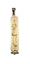 18k Gold "I LOVE YOU" Cartouche Pendant - Solid Style