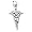 Caduceus Charm - Sterling Silver