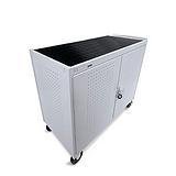Bretford LAP24EFR-GM 24-Unit Welded Notebook Cart with 5 inch Casters