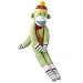 Toby the Sock Monkey -Medium Green Stuffed Animal