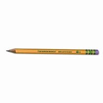 Dixon Ticonderoga "Beginners" Large Diameter Wood Cased Black Writing Pencils with Erasers, 13/32 Inches, Six 12-Count Boxes, Total 72 Pencils (13308)