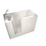 American Standard 2848.100.SLW 28-Inch by 48-Inch Walk-In Bath Soaker, Left Side Drain, White