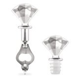 Diamond Gem Stopper and Bottle Opener Gift Set