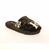 RocaWear "Vonnie" Faux Fur Slippers - RocaWear "Vonnie" Black Slippers