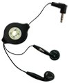 3.5 mm Retractable Earbud Stereo Headphones (Black) for Alienware computer