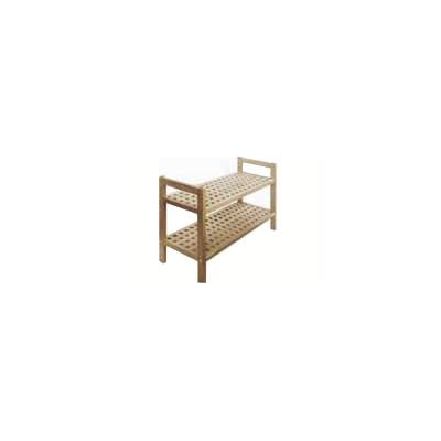 Walnut Wooden Shoe Rack - Stacking