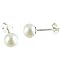 Small White Pearl Post Earrings