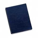 Fellowes 52145 Leather Texture Executive Binding Covers, Navy, 11-1/4 x 8-3/4, 50/pack