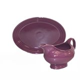 Fiesta 850 Sauceboat and Small oval Platter set, Heather