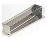 Ateco Rectangular Mold and Cover with Cone Shaped Bottom, Stainless Steel