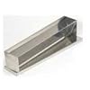 Ateco Rectangular Mold and Cover with Cone Shaped Bottom, Stainless Steel