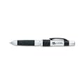 Avery(R) Tripleclick(TM) Multipurpose Writing Instrument, 0.5 mm Pencil, Medium Point 0.7 mm Pen, Stylus, Black/Siver Barrel, Black Ink