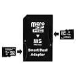 Topram 32GB 32G 16GB x2 microSD microSDHC Card Class 6 with Memory Stick Pro Duo Adapter