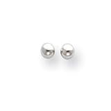 14K White Gold 3mm Ball Stud Earrings