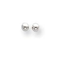 14K White Gold 3mm Ball Stud Earrings