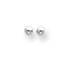14K White Gold 3mm Ball Stud Earrings