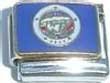 Clearly Charming Minnesota State Flag Italian Charm Bracelet Link