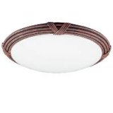 Sea Gull Lighting Knott s Island Three-Light Fluorescent Flush-Mount Energy Star Qualified - Sienna