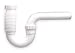 Industrial Grade 1PPC5 P Trap, Plastic, Pipe 1 1/2 In, Poly
