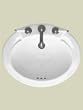 St. Thomas Creations 1122.080.06 Jasmine 8-Inch Centerset Self-Rimming Lavatory Sink with Overflow, Balsa Finish. Drain stopper not included.