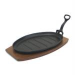 Pre-seasoned Cast Iron Fajita Grill Set