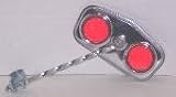 Pentagon Diamond Mirror Twisted Arm Red Reflector