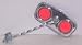 Pentagon Diamond Mirror Twisted Arm Red Reflector
