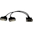 Tripp Lite P564-001 DVI-D Y Cable, DVI-D M/2xF - 1ft