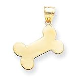 14k Dog Bone Charm