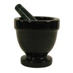 Frontier Natural Products 8509 Mortar & Pestle - Marble, Black, 4 in.