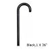 Hard Wooden 1 X 36 Inches Canes, Black Color - 1 / Box