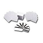 Zebra High Coercivity Blank White Cards 2.12 Inch x 3.38 Inch 500 Card PVC Cards 104523-113
