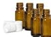 Lot de 5 Flacons bruns vides pour huiles essentielles 5ml avec bouchons compte-gouttes