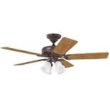 Hunter Ceiling Fans 22413 Studio Series Fan - Cocoa Builder Indoor Fan 52 Blade Span