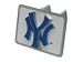 GHBHC419 Half-Time Baseball New York Yankees Trailer Hitch Receiver Tube Cover/Insert for 2 inch and/or 1 1-4 inch Hitch Receivers Image