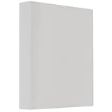Flashpoint Archival Plastic Storage Binder Box without Rings, 9 x 11, Color: White