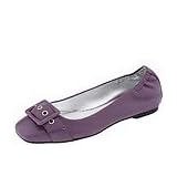 ECCO Dallas Buckle | Ladies Slip-on Dress Shoes Purple Glow Leather by ECCO