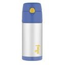 Foogo by Thermos Leak-Proof SS 12 oz Straw Bottle in Blue