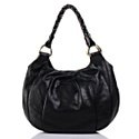 Elliott Lucca Genuine Leather Barcelona Hobo with Woven Handles