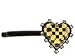 Betsey Johnson Taxi Girl Checkered Heart Hairclip | Hair Accessories Yellow/Black