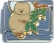 Clearly Charming Koala Bear Italian Charm Bracelet Link
