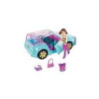 Polly Pocket: Quik-Clik Cool Cruisers - Lila and Blue Roadster