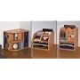 Safco Model 3-Way Corner Radius Organizer, Medium, Oak (9425)