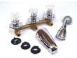 United States Hardware Triple Handle Tub/Shower Faucet