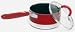 Kittamor 57002 2 Quart Red Aluminum Non Stick Allura Sauce Pan